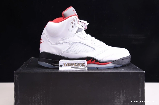 Kick Theory Silver DA1911-102 Retro Tongue Fire Red 5 Air Jordan (2020) 0814